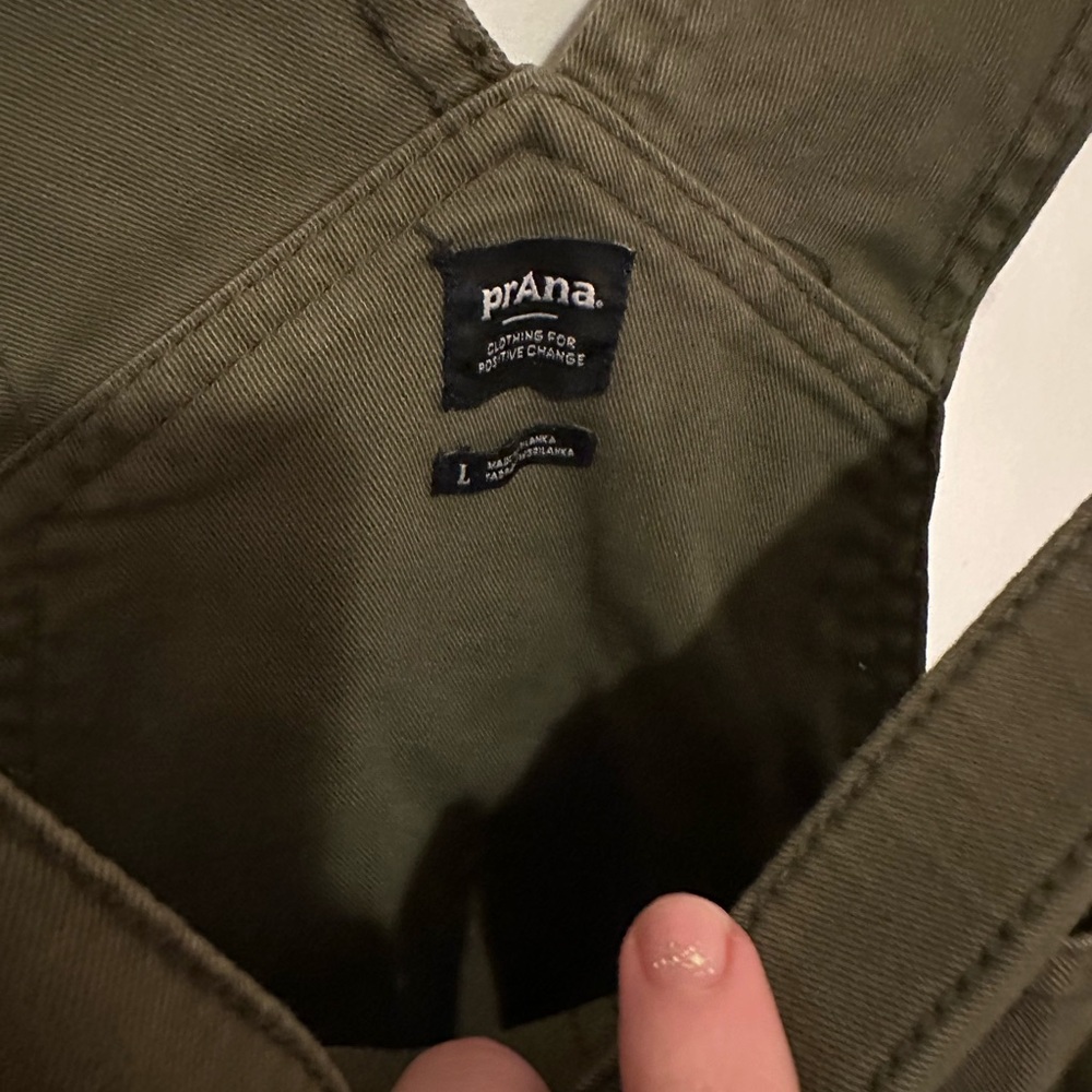 Prana Olive Green Short Overalls - Picture 2 of 3